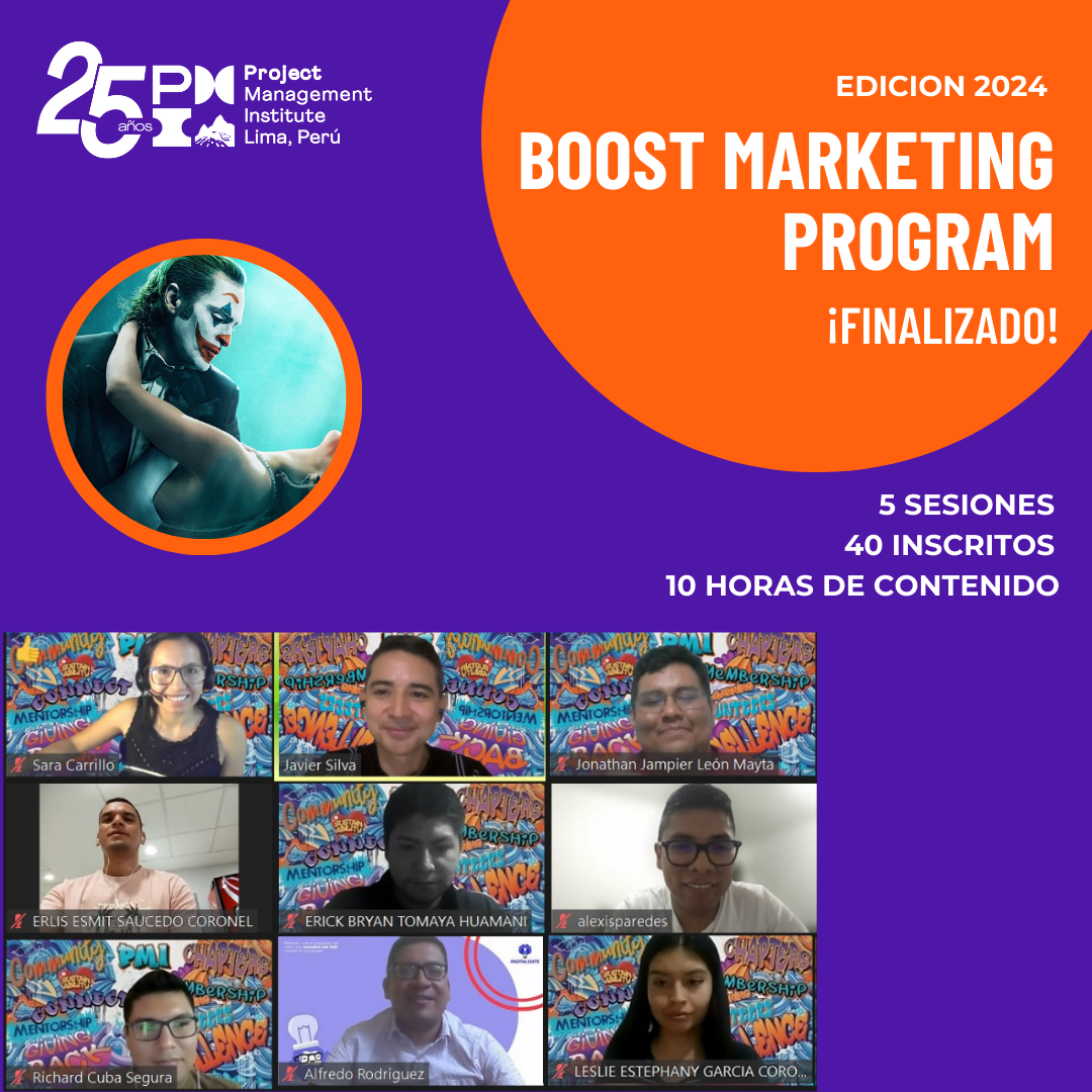 Clausura del PMI BOOST MARKETING PROGRAM 2024 | PMI Lima, Peru